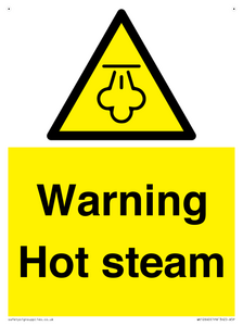 Warning Hot steam